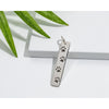 Sterling Silver Rectangular Pendant With Paw Prints