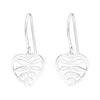 Sterling Silver Rowan Leaf Drop Earrings