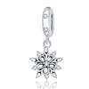 Sterling Silver Simple Snowflake Charm