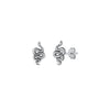 Sterling Silver Snake Stud Earrings