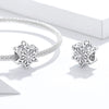 Sterling Silver Snowflake Charm with CZ