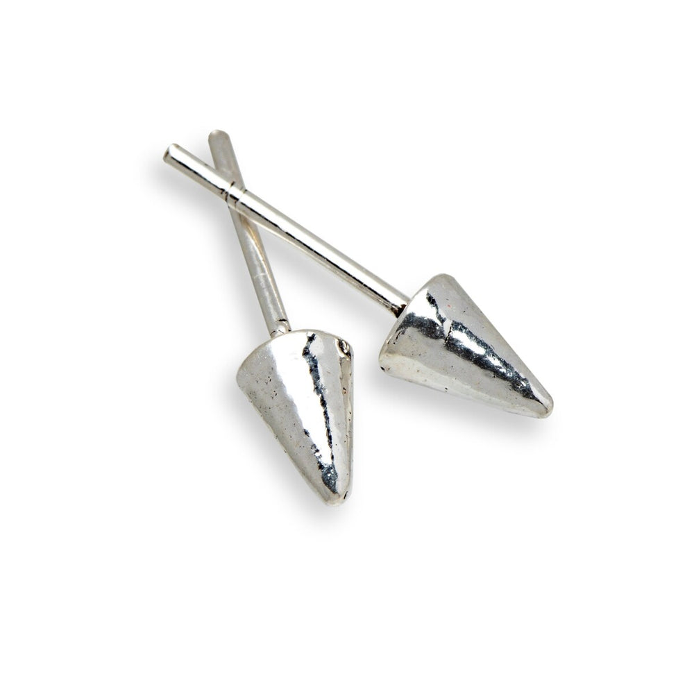 Sterling Silver Spike Stud Earrings