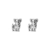 Sterling Silver Spotted Dog Stud Earrings