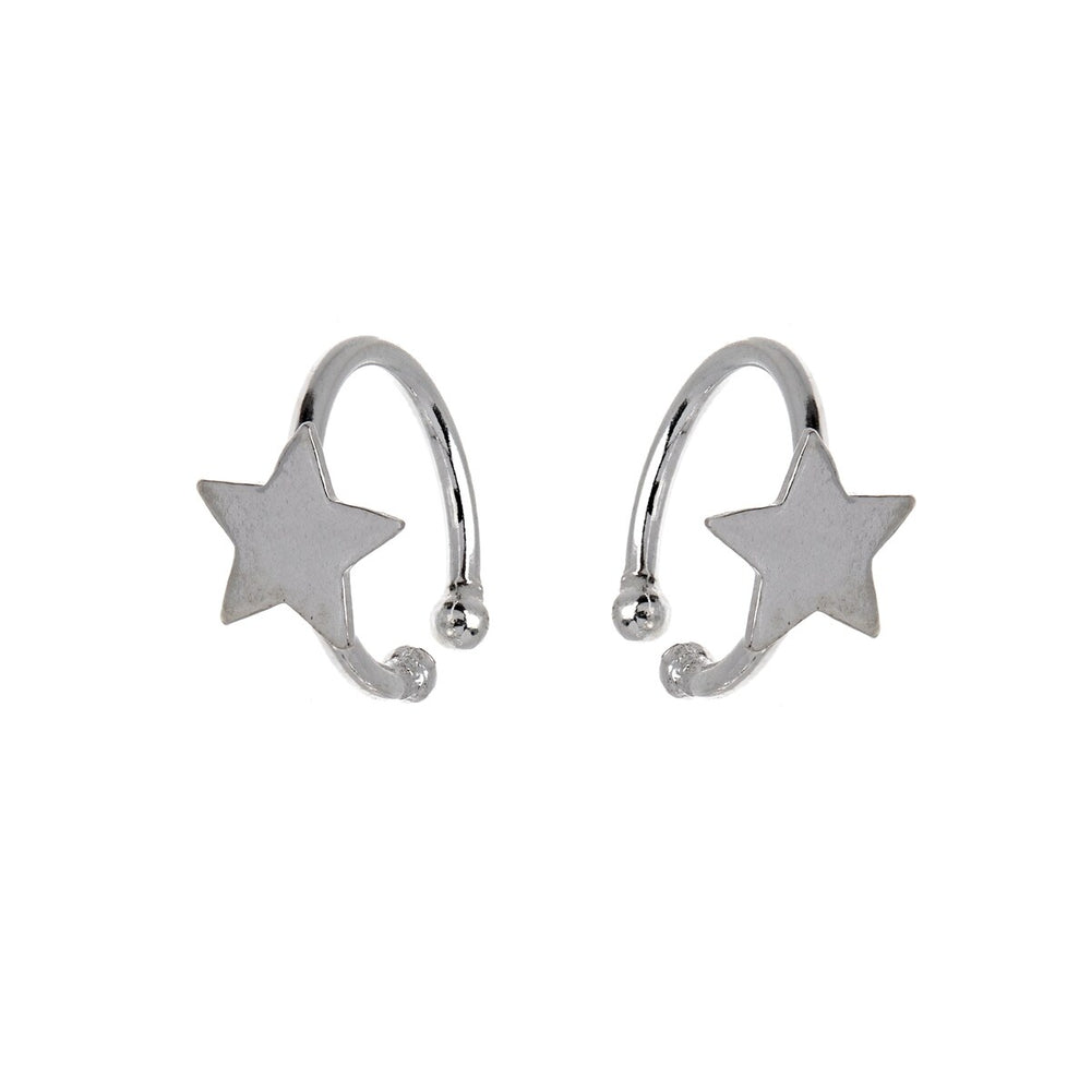 Sterling Silver Star Ear Cuffs