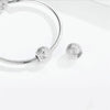 Sterling Silver Textured Circular Bracelet Charm