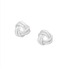 Sterling Silver Textured Knotted Stud Earrings