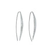 Sterling Silver Textured Minimalist Threader Earrings