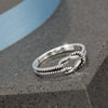 Sterling Silver Tied Infinity Knot Ring