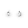 Sterling Silver Tied Knot Stud Earrings