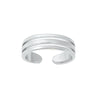 Sterling Silver Triple Band Toe Ring