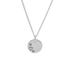 Sterling Silver Triple Heart Circular Pendant Necklace