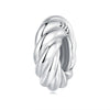 Sterling Silver Twisted Bracelet Spacer Charm