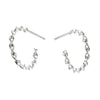 Sterling Silver Twisted Hoop Earrings