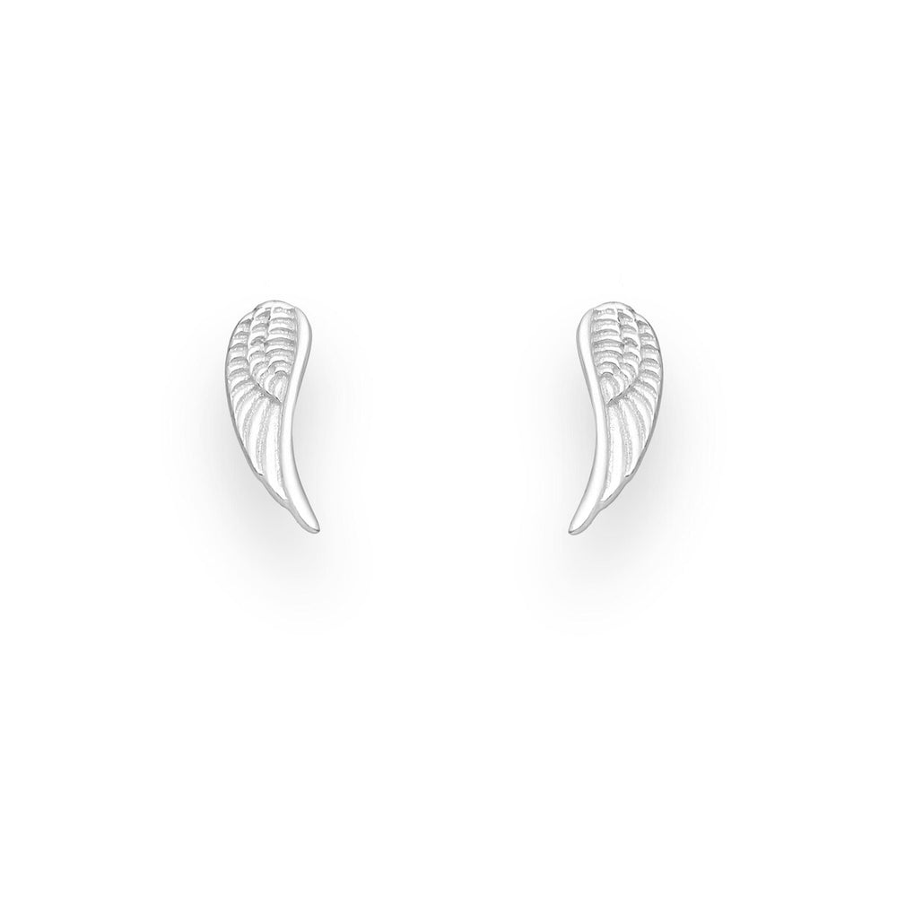 Sterling Silver Wing Stud Earrings