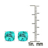 Sterling Silver Women Stud Earrings 5.00Ct Paraiba Tourmaline