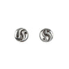 Sterling Silver Yin Yang Stud Earrings