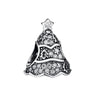 Sterling Silver & CZ Christmas Tree Bracelet Charm