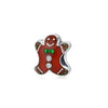 Sterling Silver & Cubic Zirconia Gingerbread Man Charm