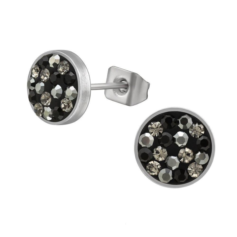 Sterling Silver & Cubic Zirconia Round Cluster Earrings