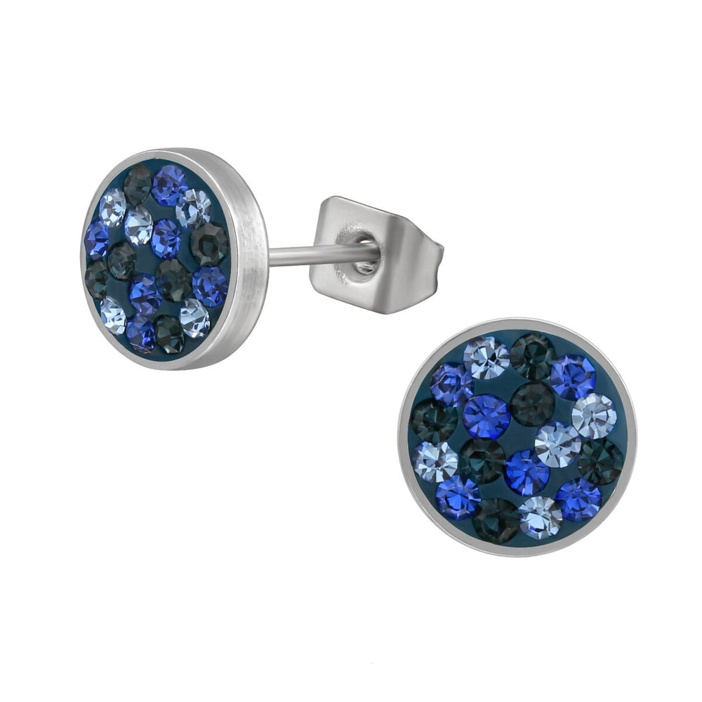 Sterling Silver & Cubic Zirconia Round Cluster Earrings