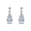 Sterling Silver & Cubic Zirconia Teardrop Earrings