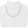 Sterling Silver & Cubic Zirconia Teardrop Tennis Necklace - White