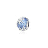 Sterling Silver & Cubic Zirconia & Blue Snowfalke-Accent Charm