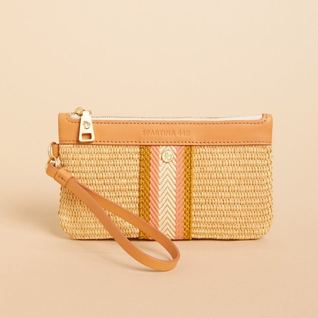 Straw Charlie Wristlet