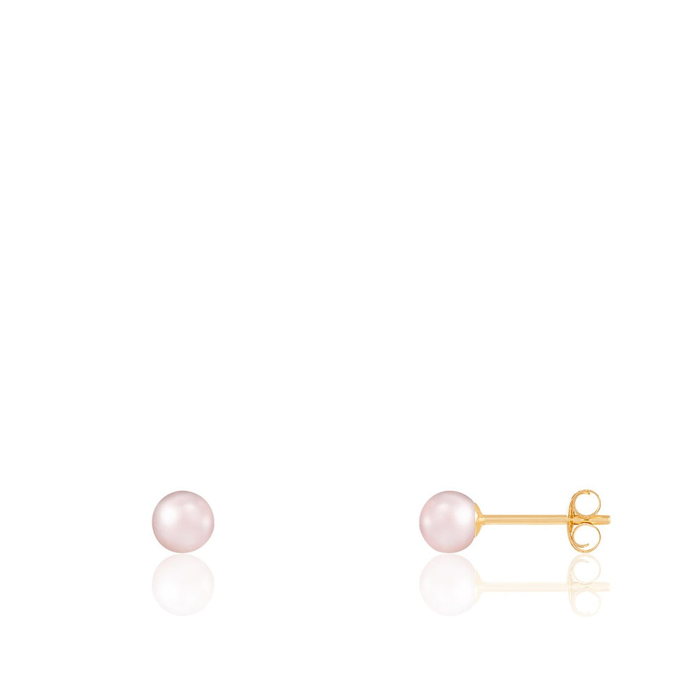 Stud Push back Earrings Pearl