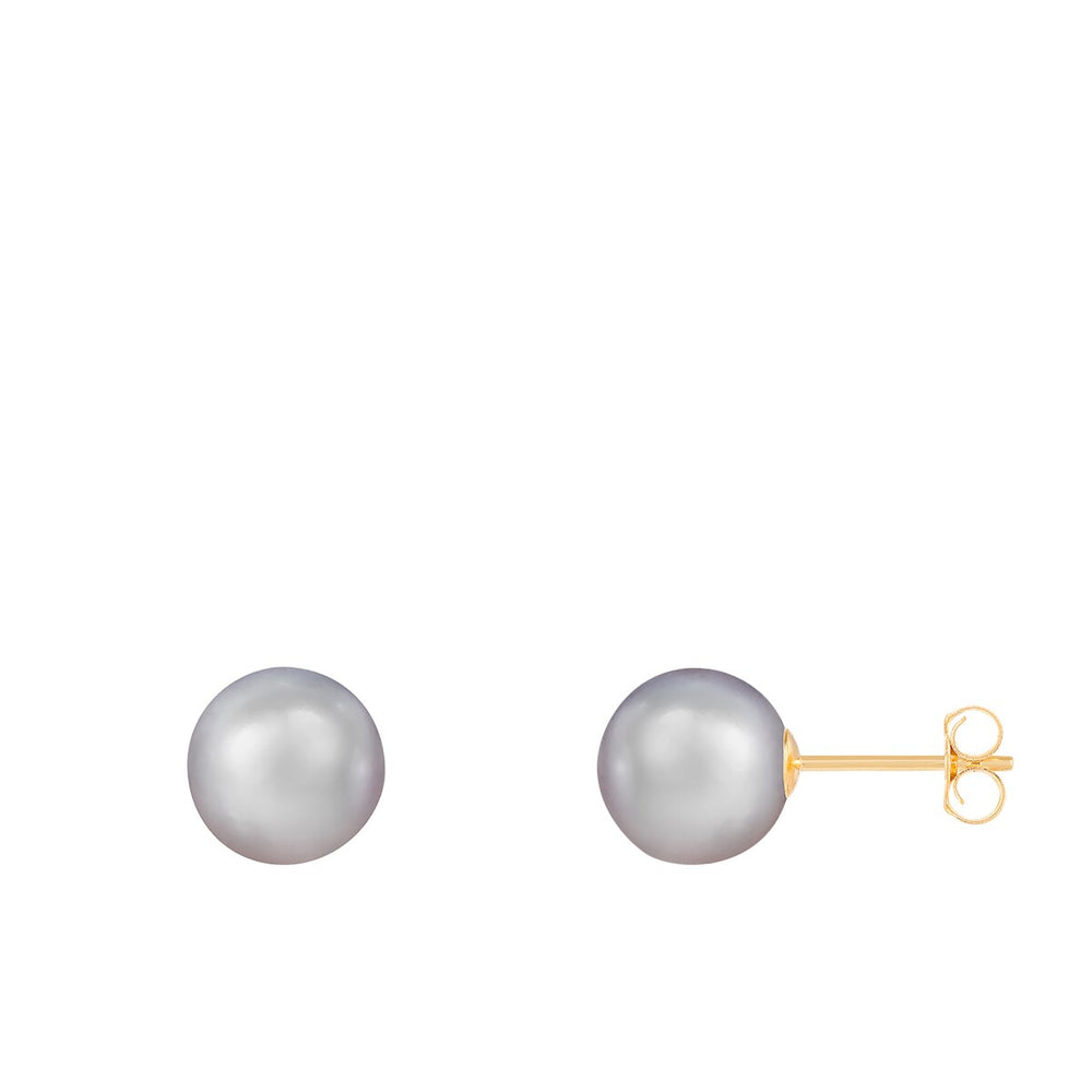 Stud Push back Earrings Pearl