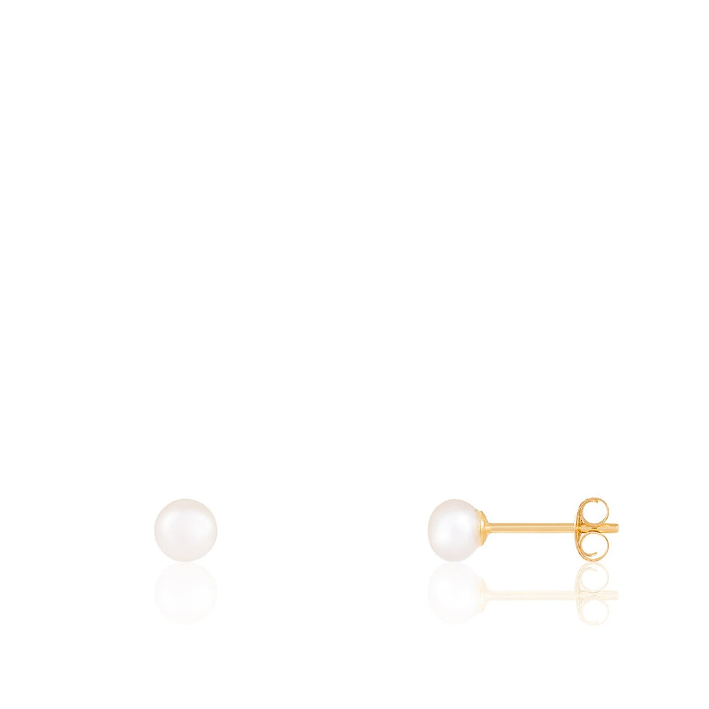 Stud Push back Earrings Pearl