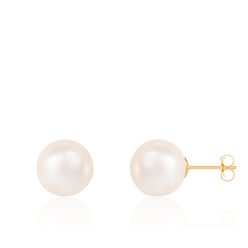 Stud Push back Earrings Pearl