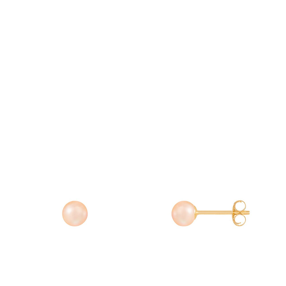 Stud Push back Earrings Pearl