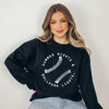 Summer Nights And Ballpark Lights Graphic Sweatshirt