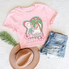 Summer Vibes Flowers Short Sleeve Crewnneck Tee