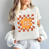 Sun Shine Checkered Garment Dyed Tee