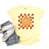 Sun Shine Checkered Garment Dyed Tee