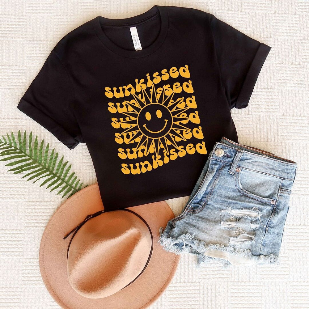 Sunkissed Stacked With Sun Short Sleeve Crewnneck Tee