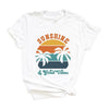 Sunshine And Good Vibes Short Sleeve Crewnneck Tee