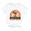 Sunshine On My Mind Rainbow Short Sleeve Crewnneck Tee