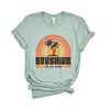 Sunshine On My Mind Rainbow Short Sleeve Crewnneck Tee