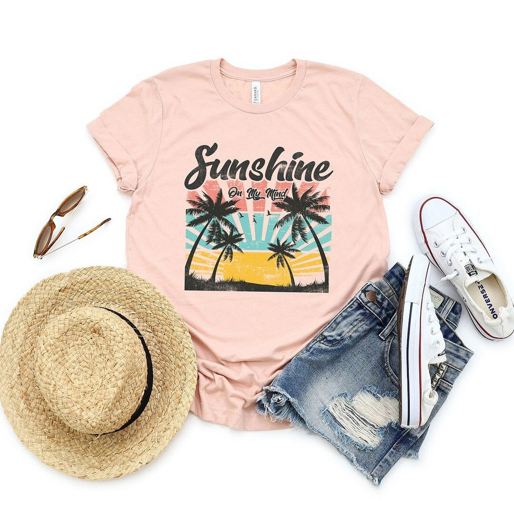 Sunshine On My Mind Short Sleeve Crewnneck Tee