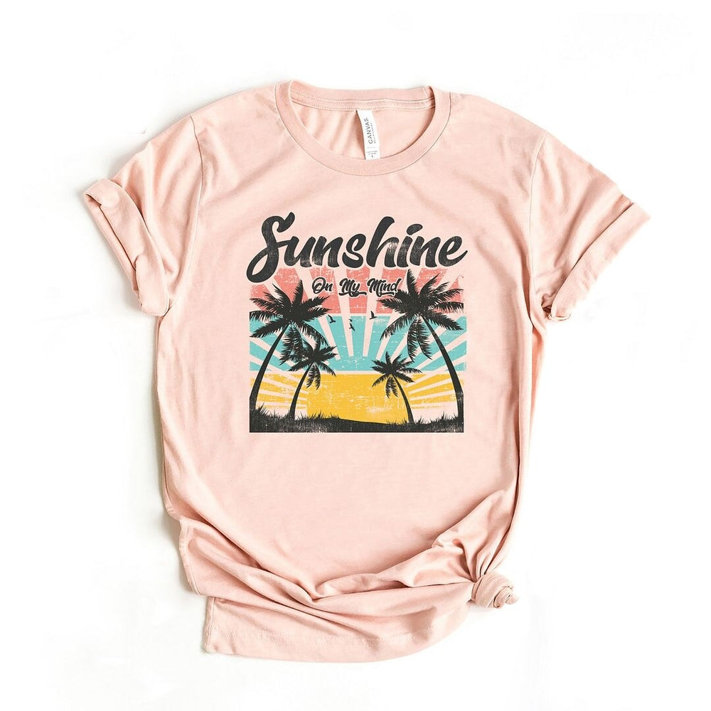 Sunshine On My Mind Short Sleeve Crewnneck Tee