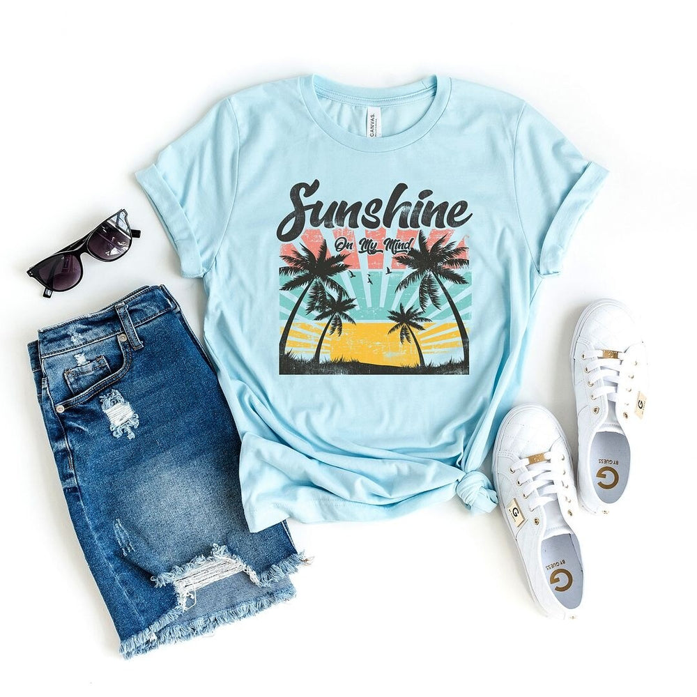 Sunshine On My Mind Short Sleeve Crewnneck Tee