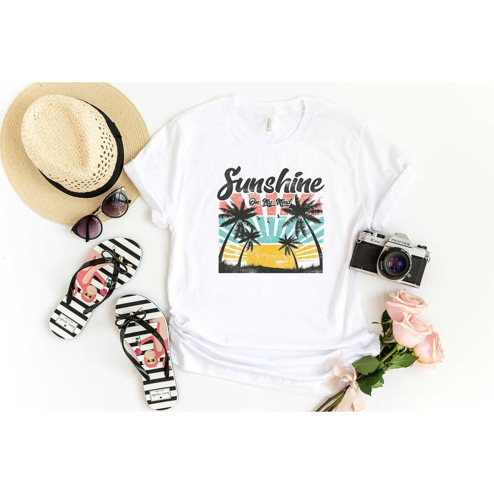 Sunshine On My Mind Short Sleeve Crewnneck Tee