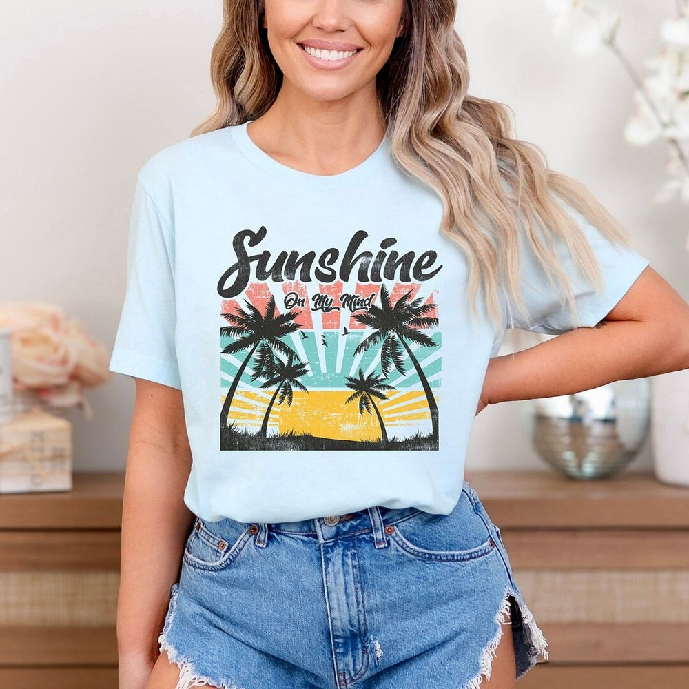 Sunshine On My Mind Short Sleeve Crewnneck Tee