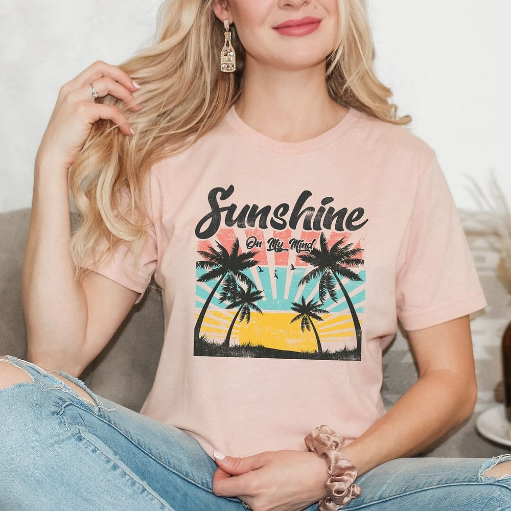 Sunshine On My Mind Short Sleeve Crewnneck Tee