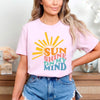 Sunshine On My Mind Wavy Short Sleeve Crewnneck Tee