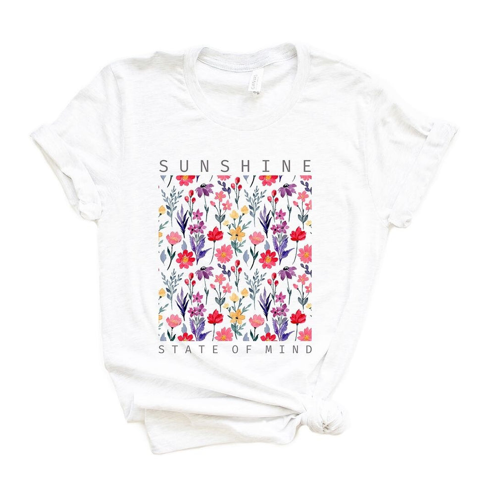 Sunshine State Of Mind Flowers Short Sleeve Tee