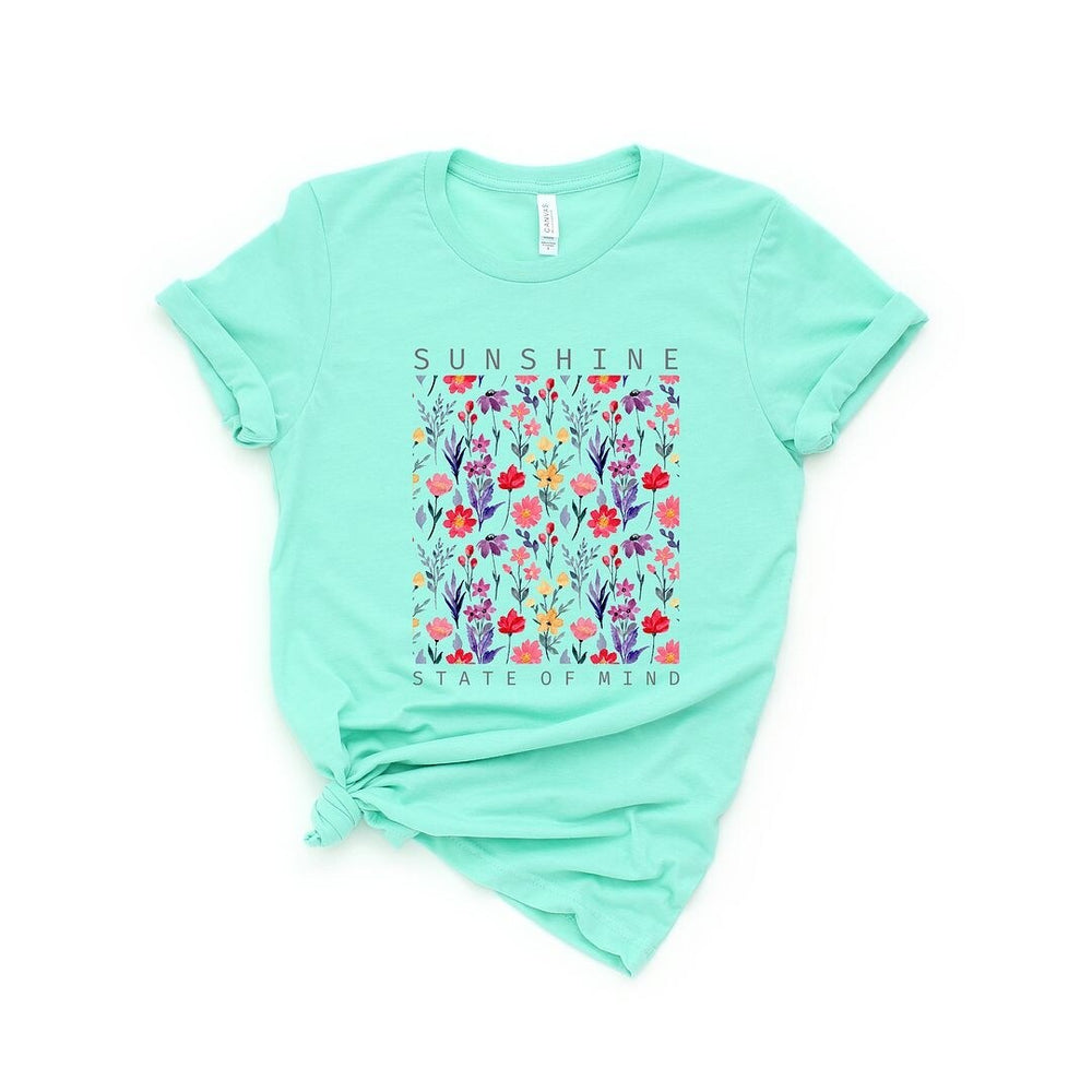 Sunshine State Of Mind Flowers Short Sleeve Tee